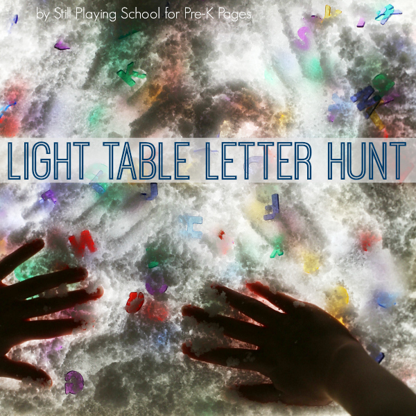 winter light table ideas kindergarten