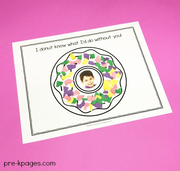 Donut Know What You Mean to Me Printable Placemat