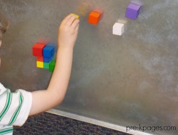 cube blocks on sticky paper