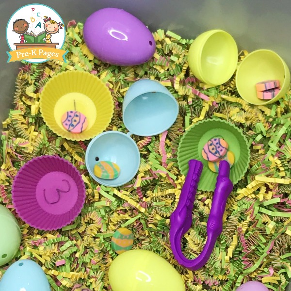 Gator Grabbers in the Sensory Bin