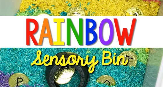 1. Gather Rice Sensory Bin Supplies
