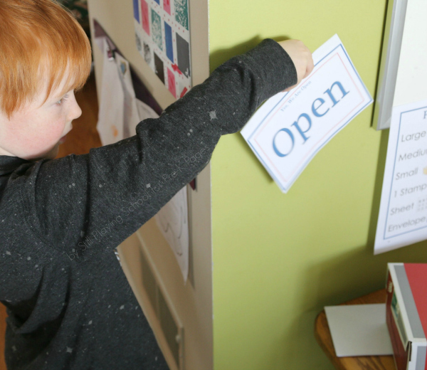 post office pretend play