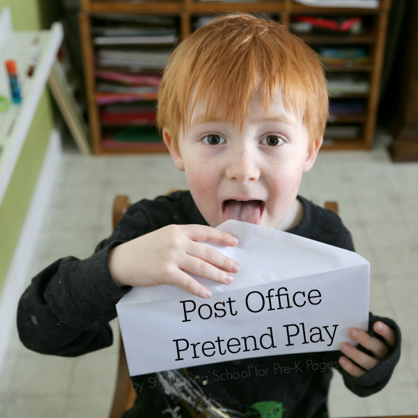 post office pretend play pre-k