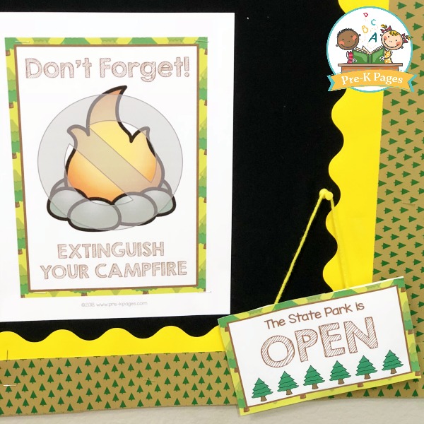 State Park Open and Closed Sign