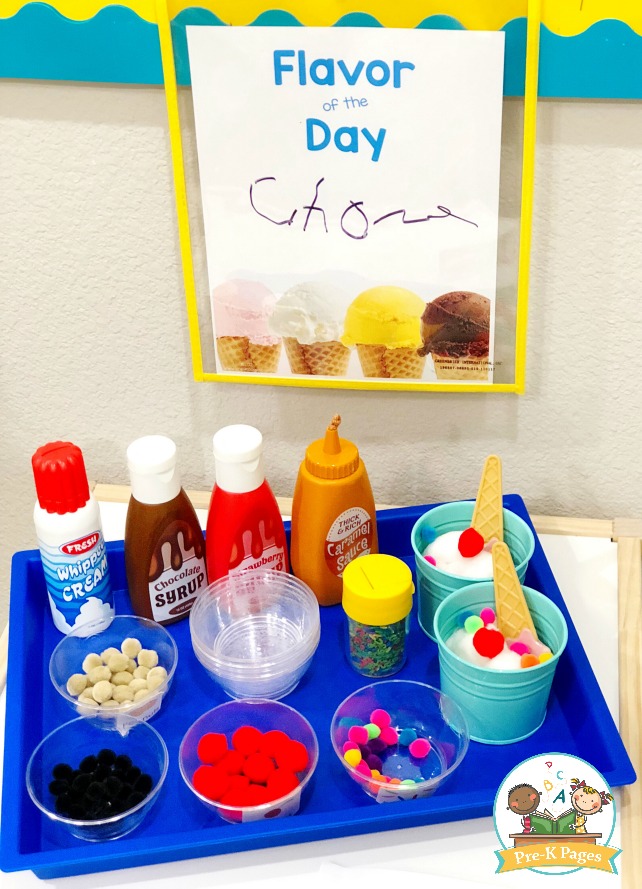 Ice Cream Shop Flavor of the Day Sign