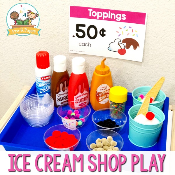 Ice Cream Shop Pretend Play in Preschool