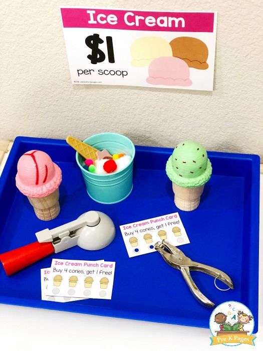 Ice Cream Stand Dramatic Play Pack