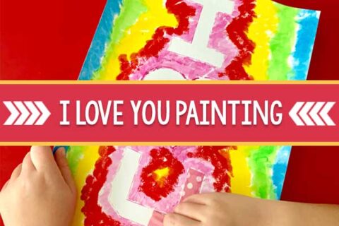 Tape Resist Painting