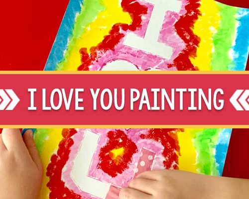 Tape Resist Painting