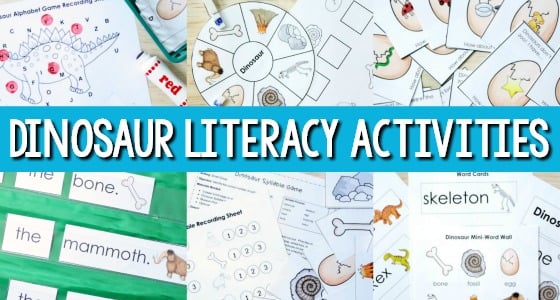 Download Dinosaur Literacy Activities for Preschool - Pre-K Pages