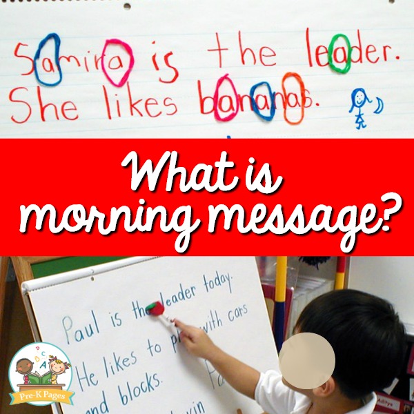 What is Morning Message in Preschool