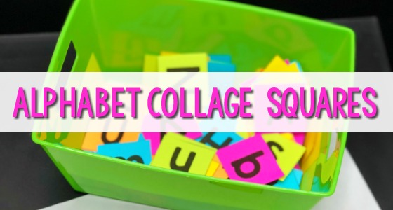 Alphabet Collage Squares