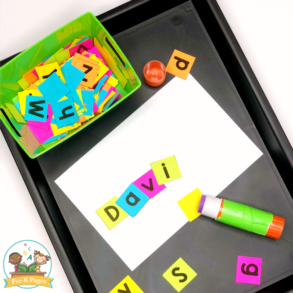 Collage Materials in the Preschool Art Center