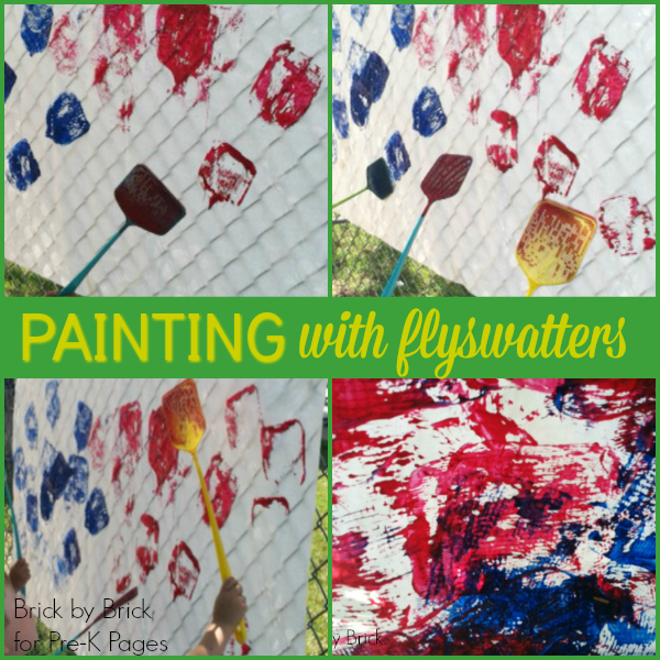 outdoor art painting pre-k