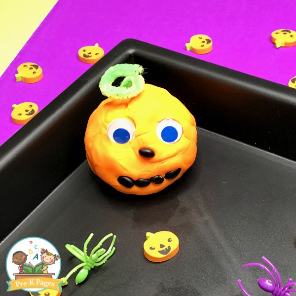 Halloween Play Dough Activity for Preschool