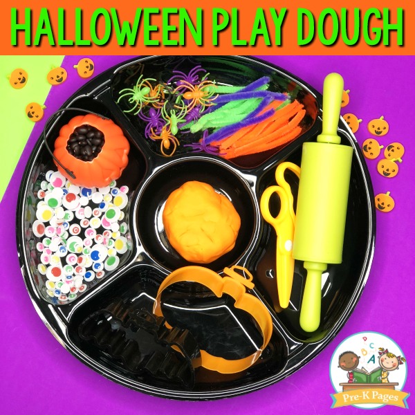 Halloween Play Dough Tray