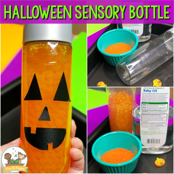 Jack O Lantern Sensory Bottle