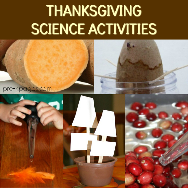 thanksgiving fall science pre-k