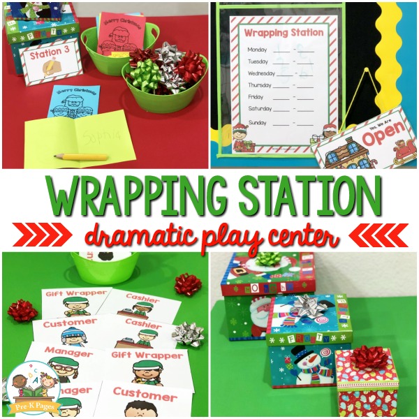 Gift Wrapping Pretend Play Center