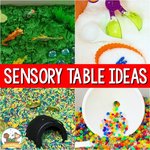 Sensory Table Ideas for Pre-K