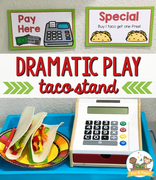 Taco Dramatic Play Kit for Preschool