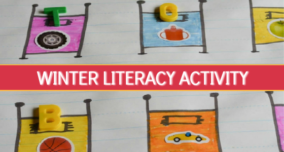 literacy activity preschool winter theme