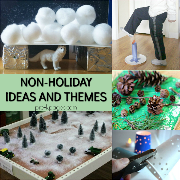 non-holiday themes ideas pre-k