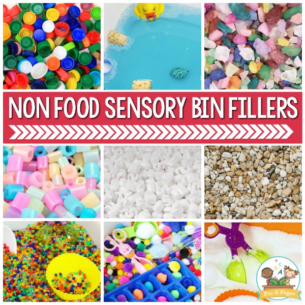 Non Food Sensory Bin Fillers for Preschool