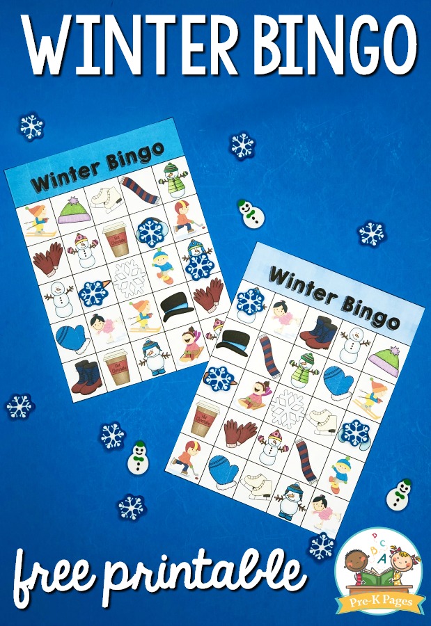 Winter Bingo Printable for Preschool and Pre-K - Pre-K Pages winter-bingo-printable-for-preschool-and-pre-k-pre-k-pages
