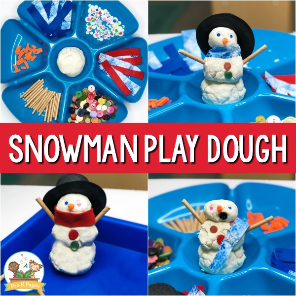 Build a Snowman Play Dough Kit