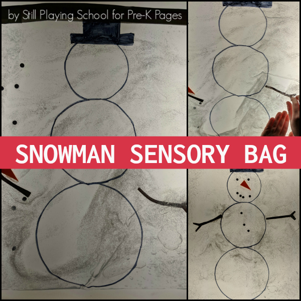 snowman sensory winter pre-k