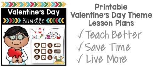 Valentine Syllable Activity for Preschool