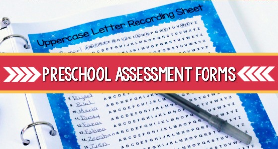 printable preschool assessment forms