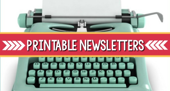 Printable Newsletters for Preschool