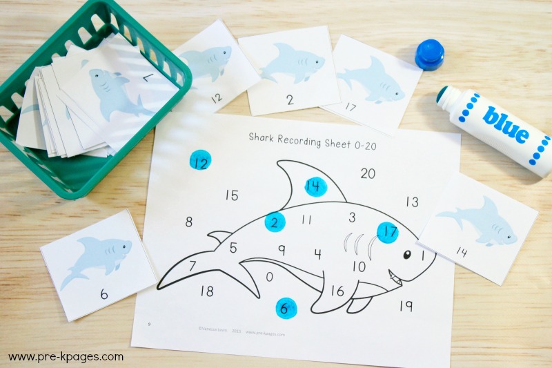 Ocean Theme Number Game for Preschool