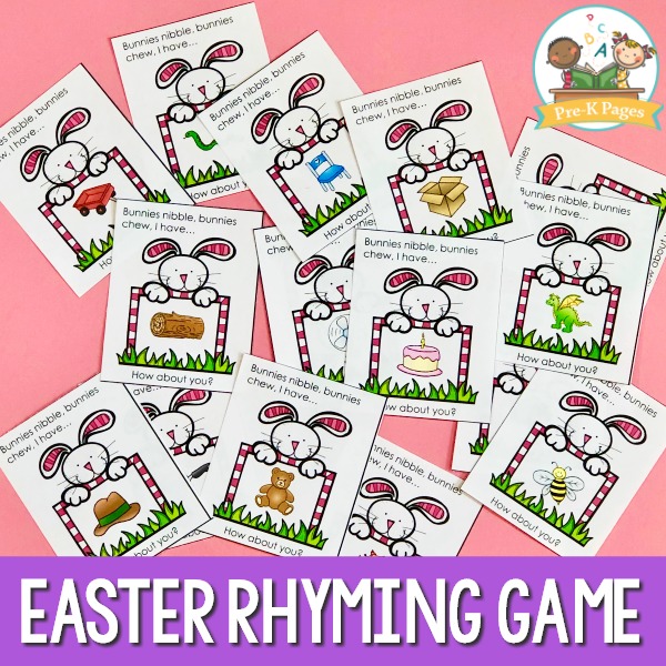 Preschool Easter Rhyming Game