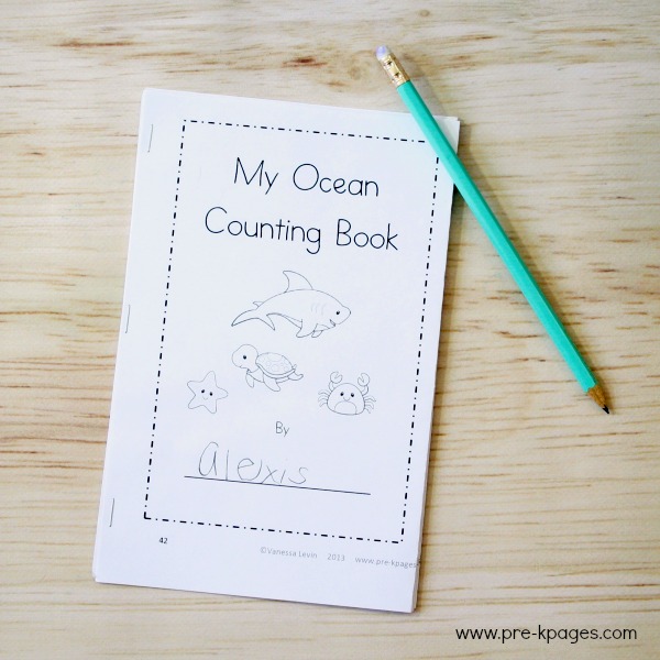 Printable Ocean Theme Counting Book