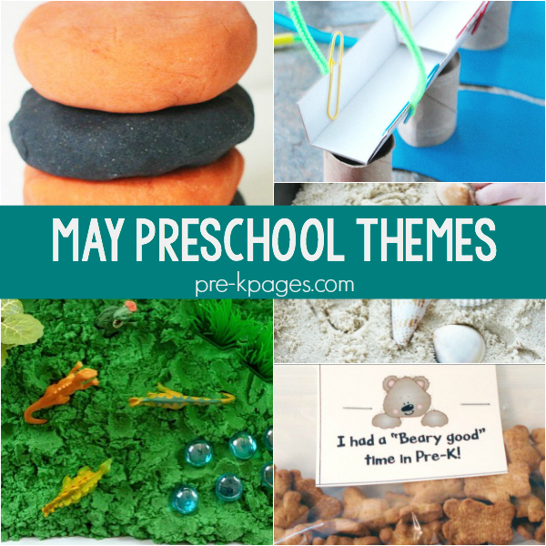 may preschool themes pre-k lesson plans
