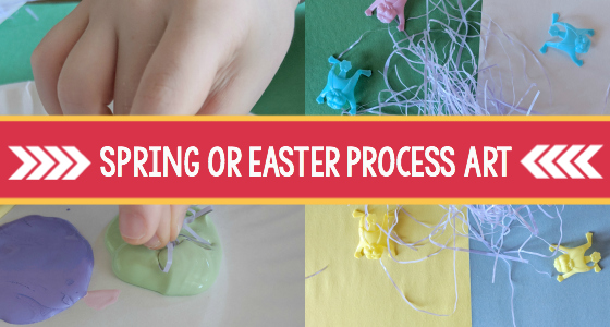 spring easter process art