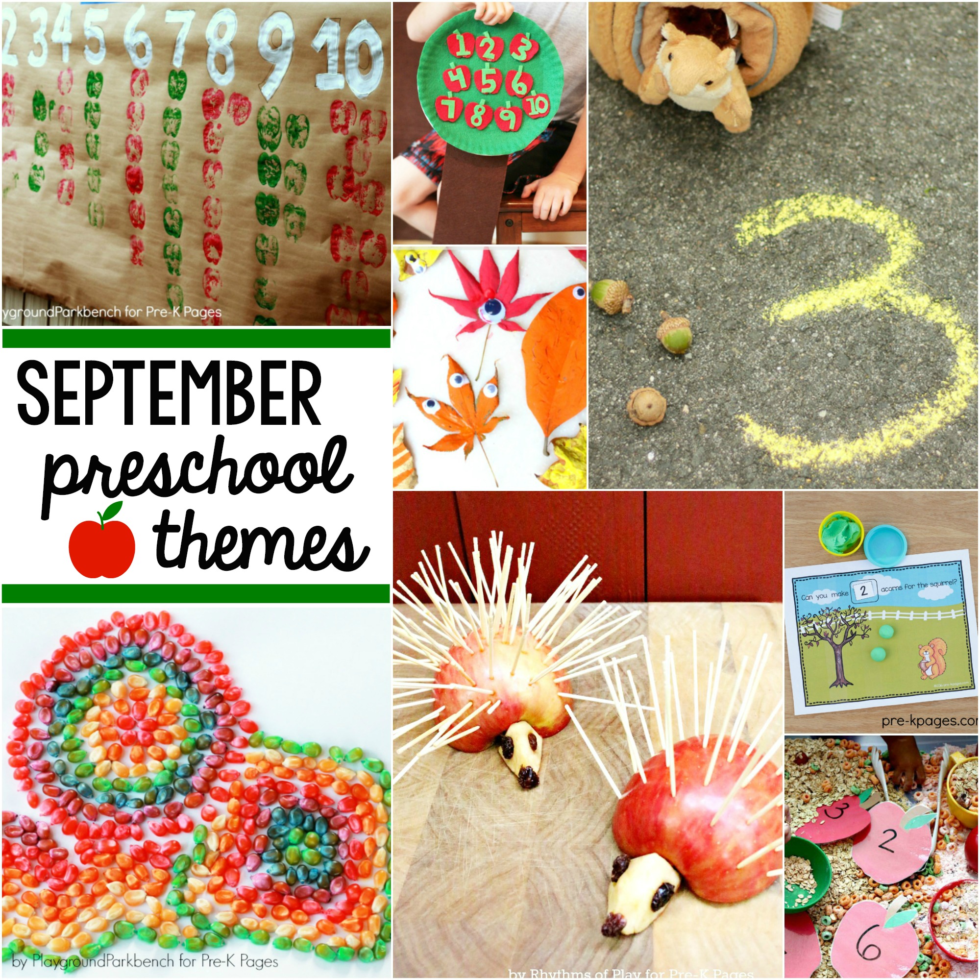 September Preschool Themes Pre-K