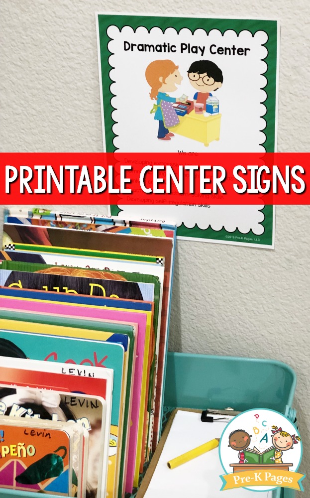 Dramatic Play Center Sign