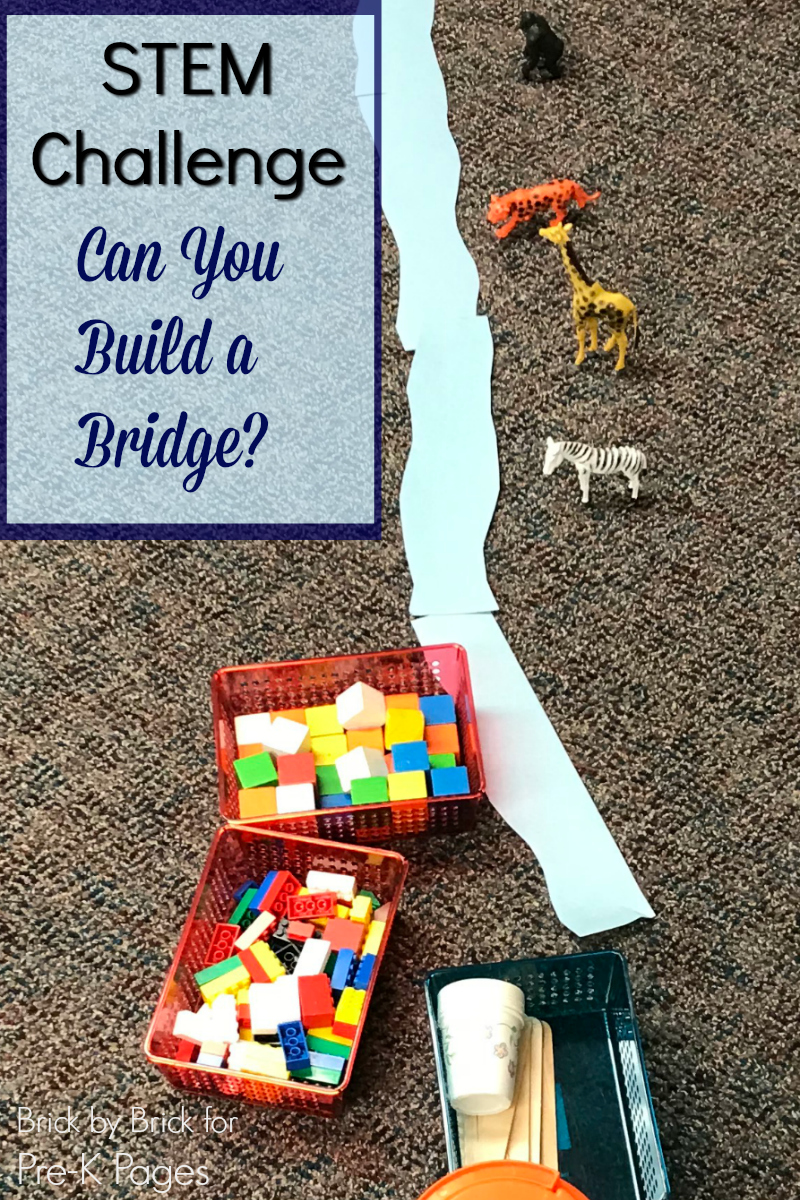 STEM for preschool build bridge