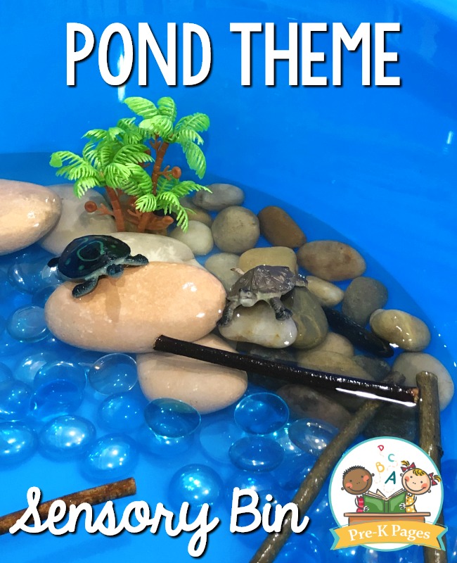 Turtles in the Pond Sensory Play