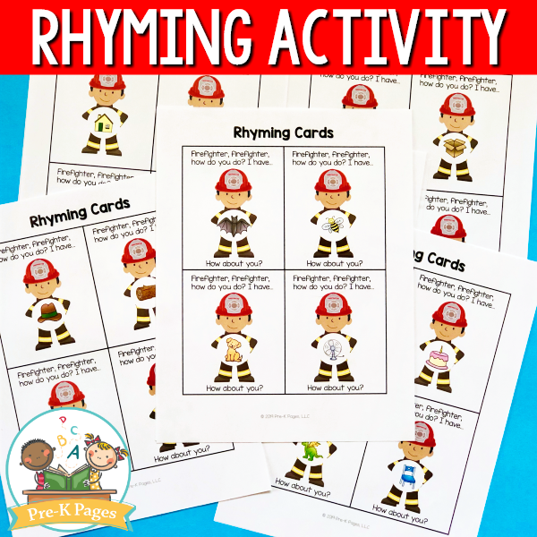 Fire Prevention Rhyming Activity