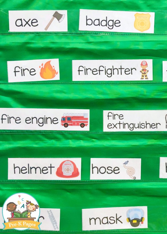 Fire Prevention Word Cards