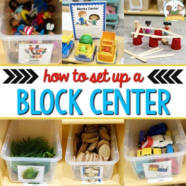 How to set up a preschool blocks center