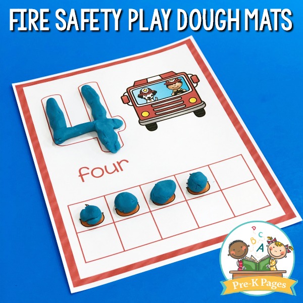 Fire Play Dough Mats