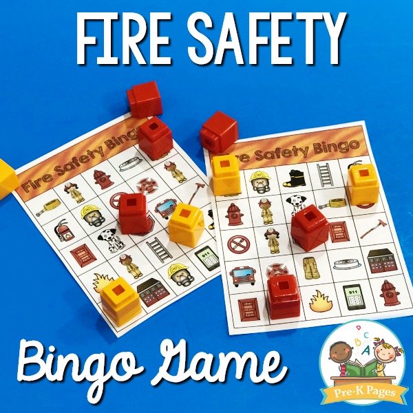 Fire Prevention Bingo Game