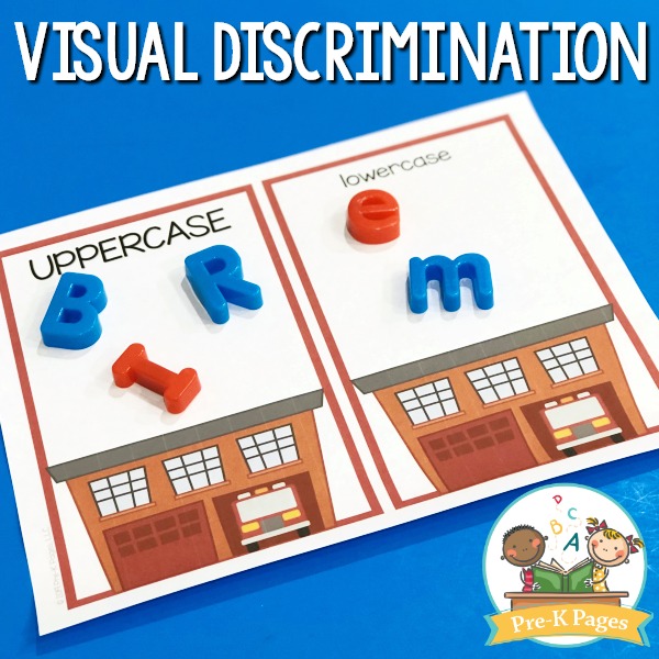 Fire Safety Visual Discrimination Letter Activity