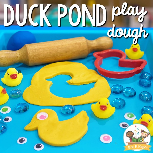 Duck Pond Play Dough Activity
